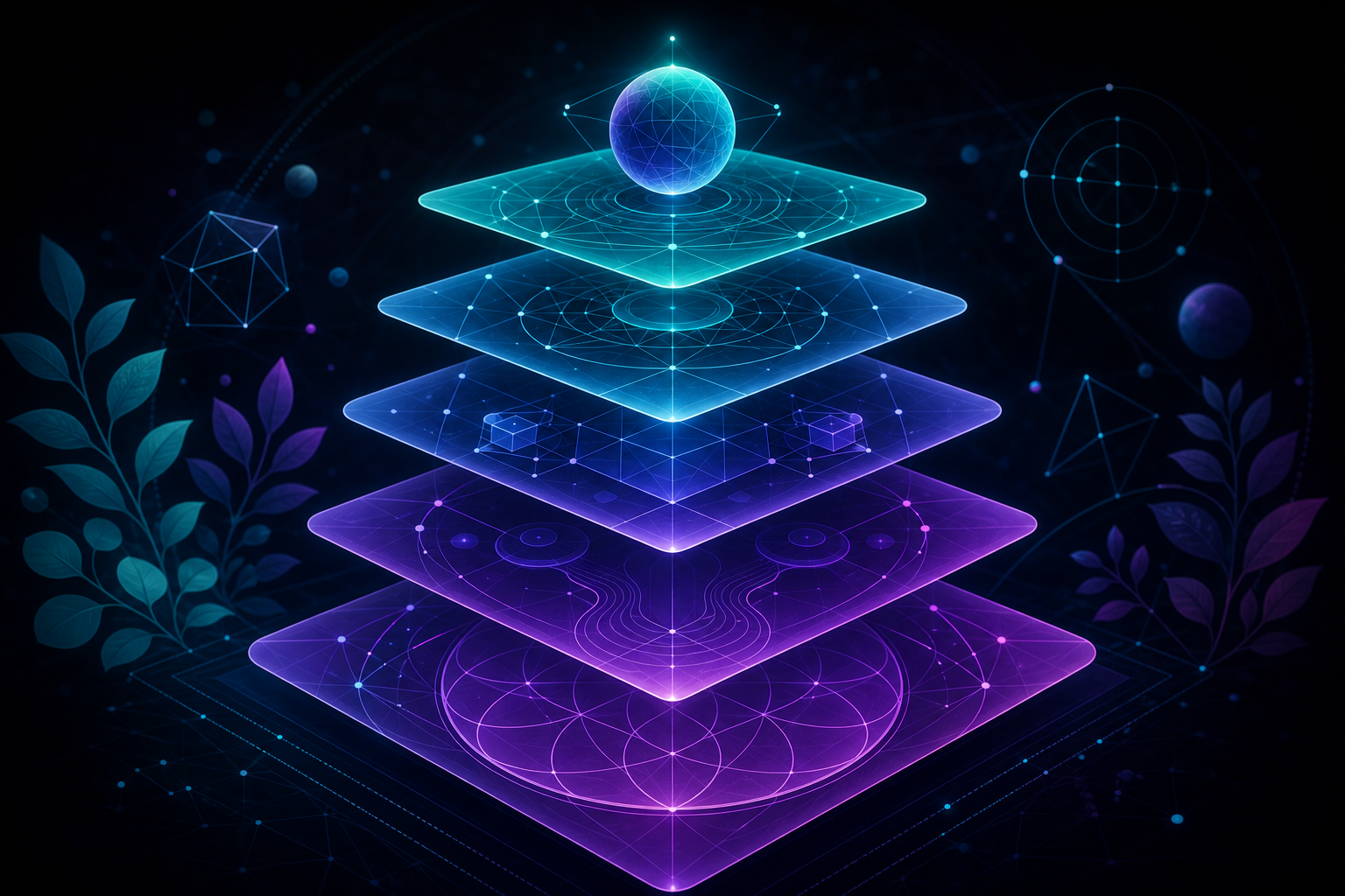 Layered learning geometry — courses and skill paths